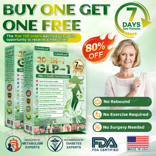 𝘽𝙪𝙞𝙡𝙙𝙇𝙚𝙖𝙛® 𝗚𝗟𝗣-𝟭 𝟐𝟎-𝐢𝐧-𝟏 𝐒𝐥𝐢𝐦 & 𝐇𝐞𝐚𝐥𝐭𝐡 𝐎𝐫𝐚𝐥 𝐒𝐨𝐥𝐮𝐭𝐢𝐨𝐧 (𝑶𝒏𝒄𝒆 𝒂 𝒅𝒂𝒚, 𝒓𝒆𝒔𝒖𝒍𝒕𝒔 𝒊𝒏 7 𝒅𝒂𝒚𝒔), 𝑾𝒊𝒕𝒉 100 𝑩𝒊𝒍𝒍𝒊𝒐𝒏 𝑪𝑭𝑼 𝑨𝒄𝒕𝒊𝒗𝒆 𝑷𝒓𝒐𝒃𝒊𝒐𝒕𝒊𝒄𝒔 ✅ 𝑺𝒖𝒑𝒑𝒐𝒓𝒕𝒔 𝒘𝒆𝒊𝒈𝒉𝒕 𝒎𝒂𝒏𝒂𝒈𝒆𝒎𝒆𝒏𝒕, 𝒉𝒆𝒂𝒓𝒕 𝒉𝒆𝒂𝒍𝒕𝒉, 𝒅𝒊𝒂𝒃𝒆𝒕𝒆𝒔, 𝒈𝒖𝒕 & 𝒘𝒐𝒎𝒆𝒏’𝒔 𝒉𝒆𝒂𝒍𝒕𝒉, 𝒘𝒉𝒊𝒍𝒆 𝒇𝒊𝒓𝒎𝒊𝒏𝒈 𝒔𝒌𝒊𝒏 & 𝒃𝒐𝒐𝒔𝒕𝒊𝒏𝒈 𝒆𝒏𝒆𝒓𝒈𝒚. 🇺🇸